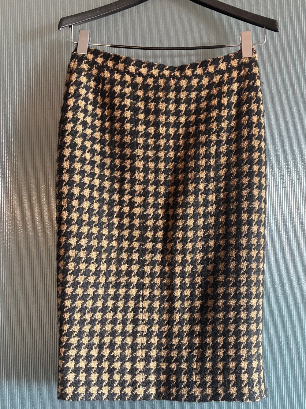 CHANEL Karl Lagerfeld Era Bouclé Houndstooth Jacket & Skirt FR38 US 4 6 Vintage - Picture 5 of 12